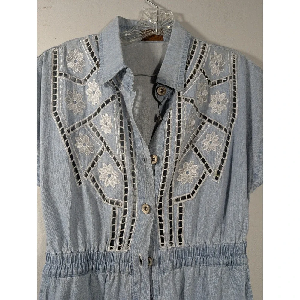 POL‎ Blue Boho western Dress